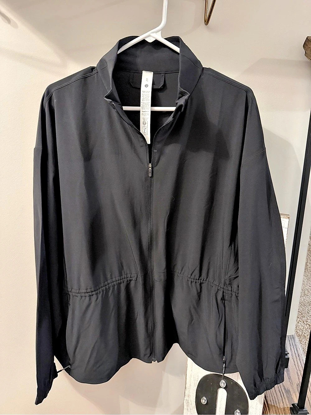lululemon Softstreme Cinch-Waist Full-Zip Jacket Black XL